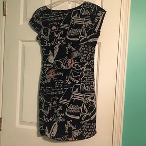 Lilly Pulitzer navy love letters shift dress
